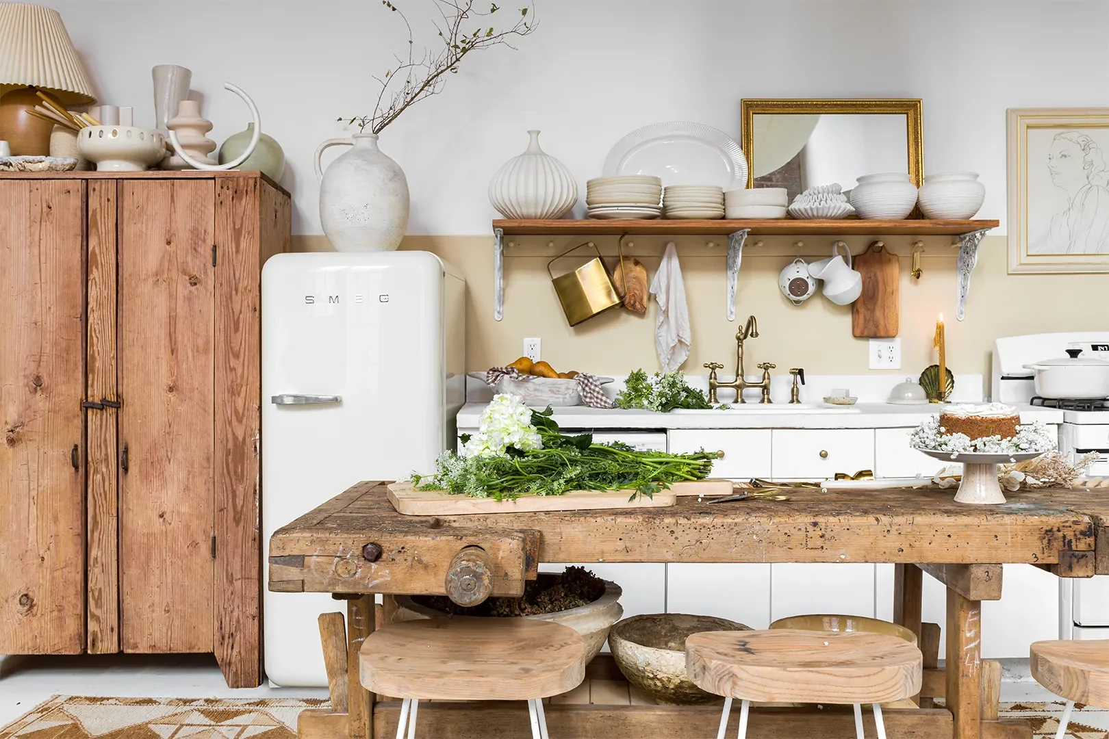 rustic chic kitchen