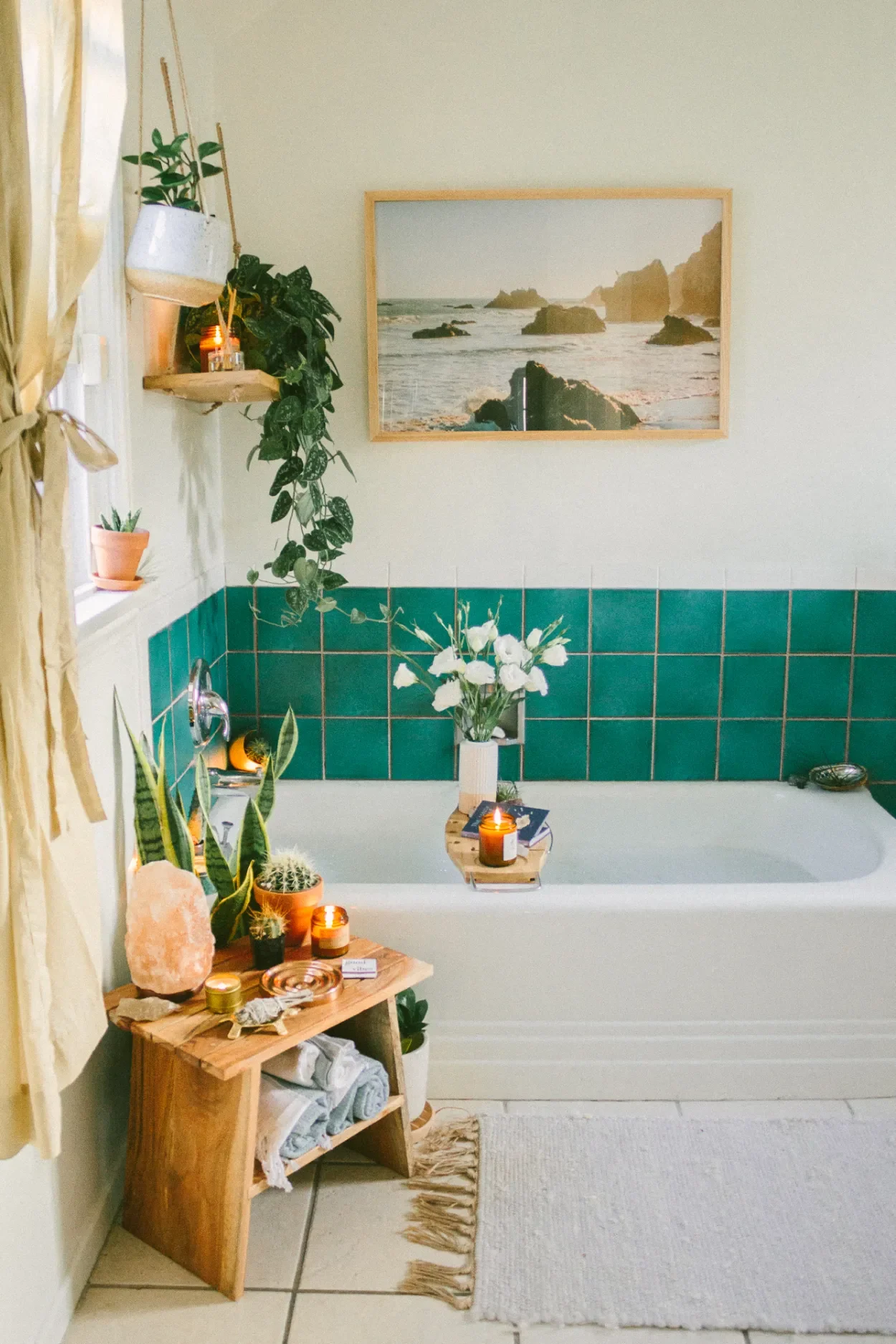 Transform Your Rental Bathroom With These Striking Peel-and-Stick Tiles
