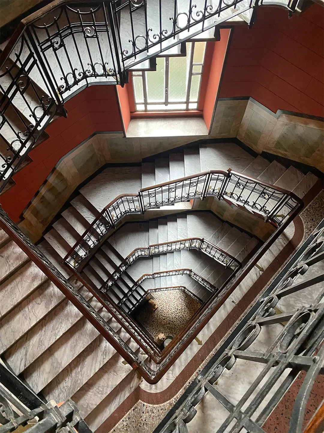 This is the epic staircase to my old Milan apartment in Porta Vittoria.