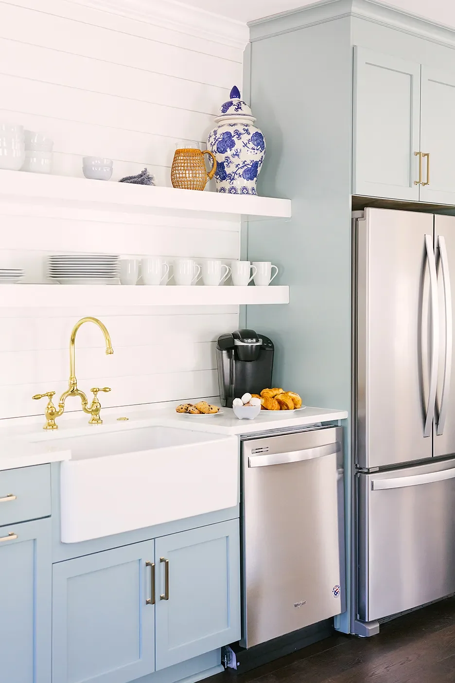 baby blue kitchen